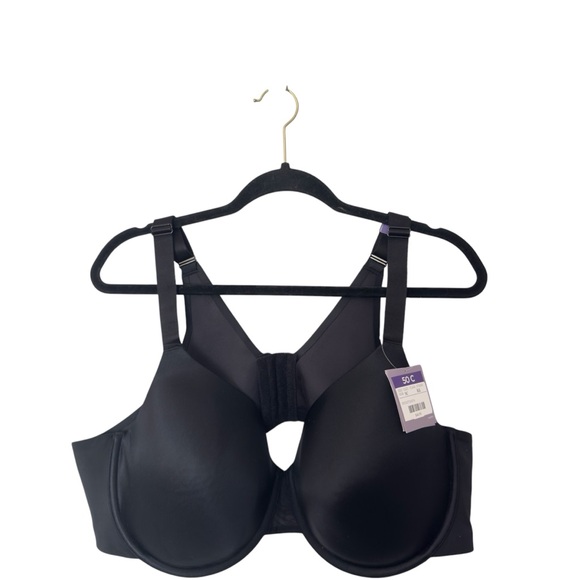 Catherines Intimate Black Underwire T-Shirt Bra Size 50C NWT - Picture 1 of 5